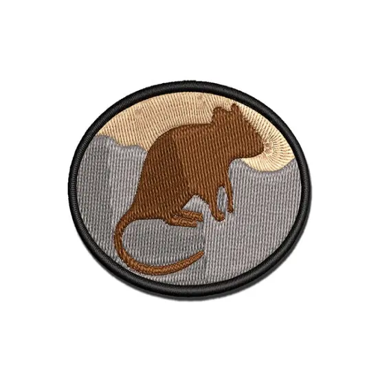 Rat Solid Multi-Color Embroidered Iron-On or Hook & Loop Patch Applique {1}