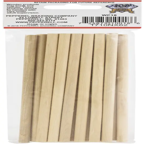 Pepperell Crafts Dowels 15/Pkg-0.25"X8" {2}