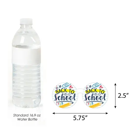 Big Dot of Happiness Back to School Glasses - Paper Card Stock First Day of School Classroom Decorations Photo Booth Props Kit - 10 Count {6}