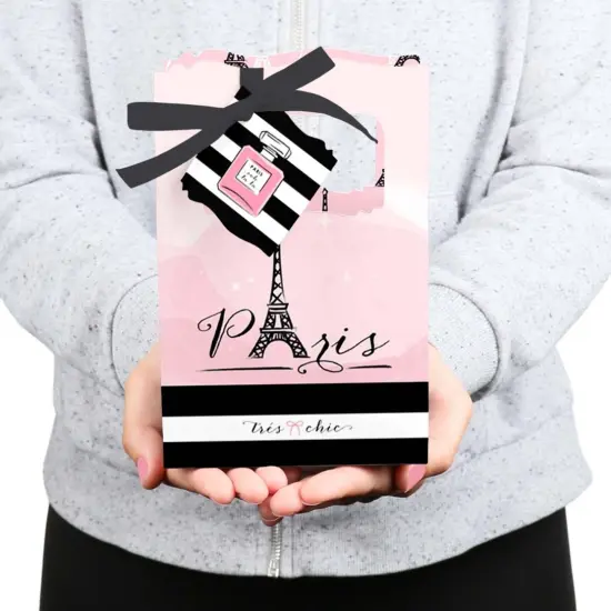 Big Dot of Happiness Paris, Ooh La La - Paris Themed Baby Shower or Birthday Party Favor Boxes - Set of 12 {6}