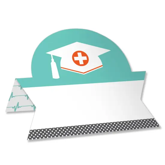 Big Dot of Happiness Medical School Grad - Doctor Graduation Party Tent Buffet Card - Table Setting Name Place Cards - Set of 24 {1}