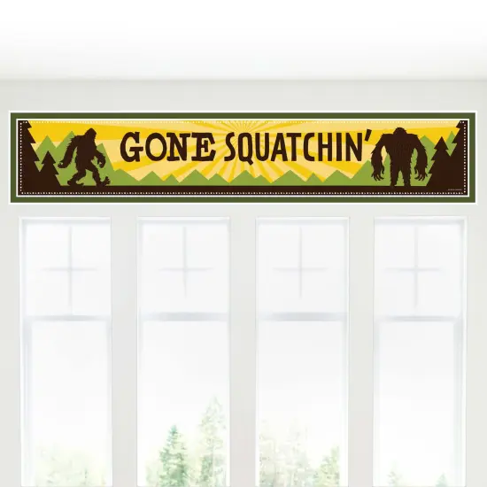 Big Dot of Happiness Sasquatch Crossing - Bigfoot Party or Birthday Party Decorations Party Banner {6}