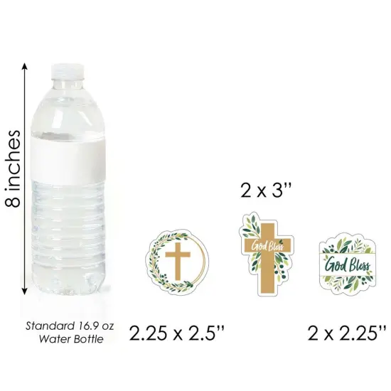 Big Dot of Happiness Elegant Cross - DIY Shaped Religious Party Cut-Outs - 24 Count {4}