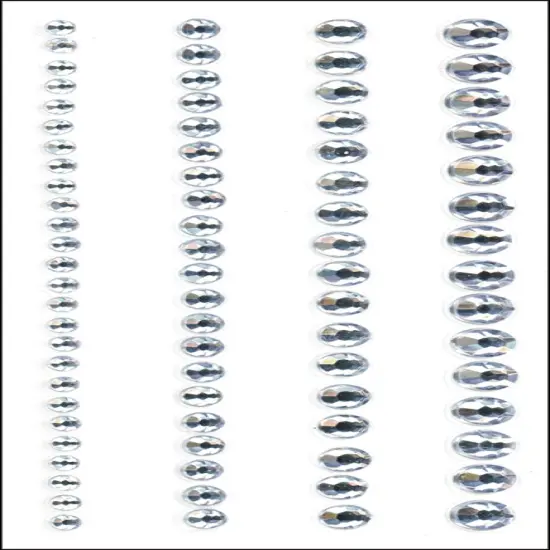 Mark Richards Crystal Stickers Elements 3-6mm Assorted 76/Pk-Round - Clear {3}