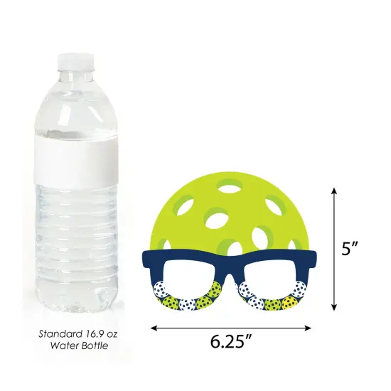 Big Dot of Happiness Let&rsquo;s Rally - Pickleball Glasses - Paper Card Stock Birthday or Retirement Party Photo Booth Props Kit - 10 Count {7}