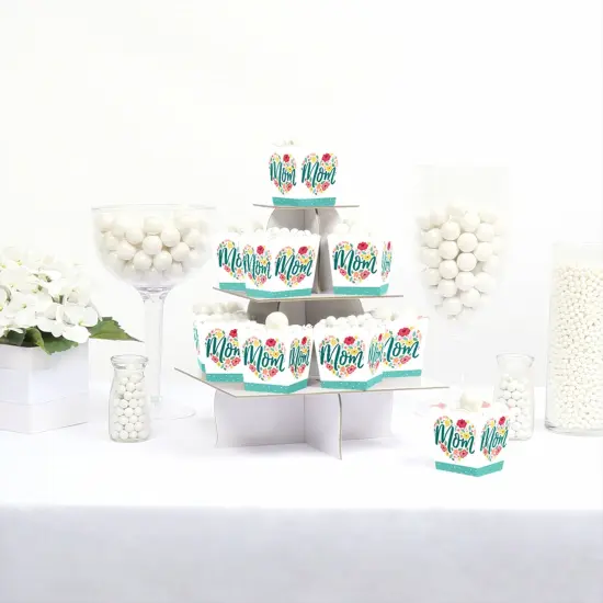Big Dot of Happiness Colorful Floral Happy Mother's Day - Party Mini Favor Boxes - We Love Mom Party Treat Candy Boxes - Set of 12 {3}