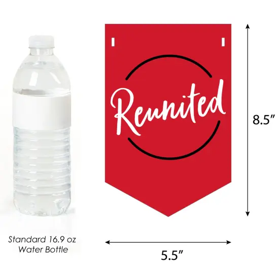 Big Dot of Happiness Reunited Red - School Class Reunion Party Bunting Banner - Party Decorations - Class Reunion Welcome Back {3}