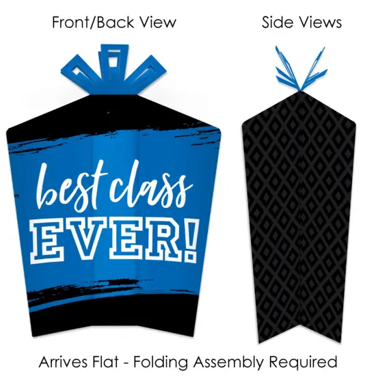 Big Dot of Happiness Reunited Blue - Table Decorations - Royal Blue School Class Reunion Party Fold and Flare Centerpieces - 10 Count {4}