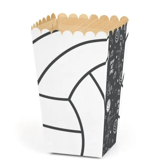 Big Dot of Happiness Bump, Set, Spike - Volleyball - Baby Shower or Birthday Party Favor Popcorn Treat Boxes - Set of 12 {1}