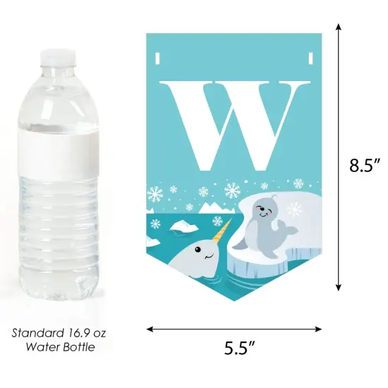 Big Dot of Happiness Arctic Polar Animals - Winter Baby Shower Bunting Banner - Party Decorations - Welcome Baby {4}