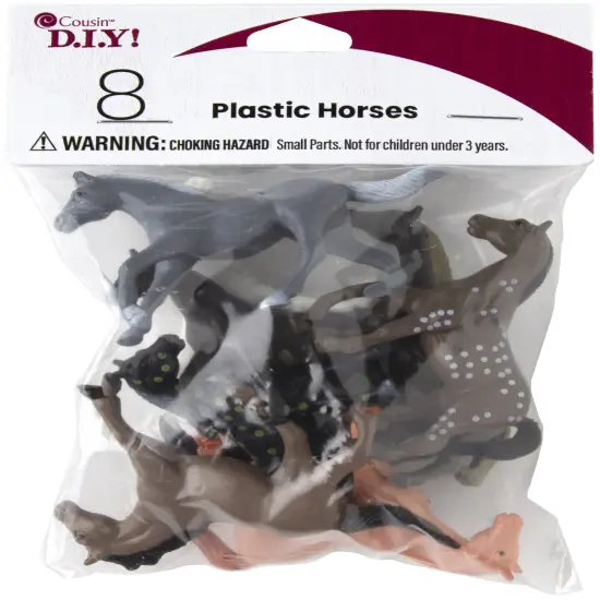 CousinDIY Plastic Horses 8/Pkg {1}