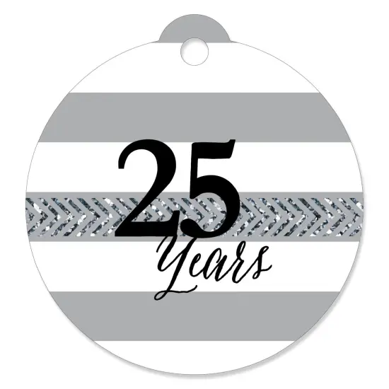 Big Dot of Happiness We Still Do - 25th Wedding Anniversary - Party Favor Gift Tags (Set of 20) {1}