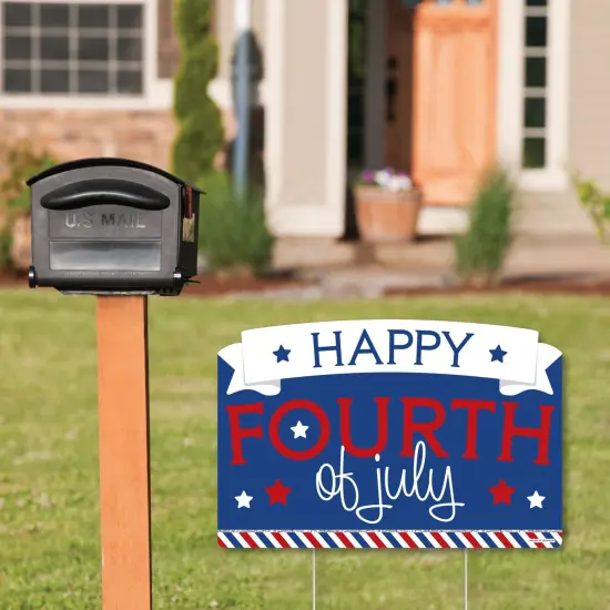 Big Dot of Happiness 4th of July - Independence Day Yard Sign Lawn Decorations - Happy Fourth of July Party Yardy Sign {3}