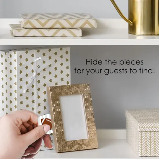 Big Dot of Happiness Go, Fight, Win - Sports - Baby Shower or Birthday Party Scavenger Hunt - 1 Stand and 48 Game Pieces - Hide and Find Game {4}