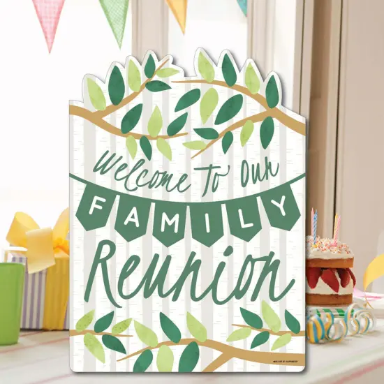 Big Dot of Happiness Family Tree Reunion - Party Decorations - Family Gathering Party Welcome Yard Sign {7}