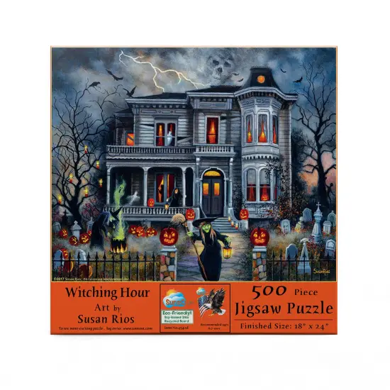 Sunsout Witching Hour 500 pc Halloween Jigsaw Puzzle 45426 {4}