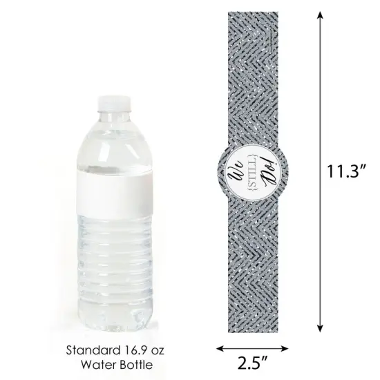 Big Dot of Happiness We Still Do - 25th Wedding Anniversary - DIY Party Supplies - Wedding Anniversary Party DIY Wrapper Favors & Decor - Set of 15 {4}