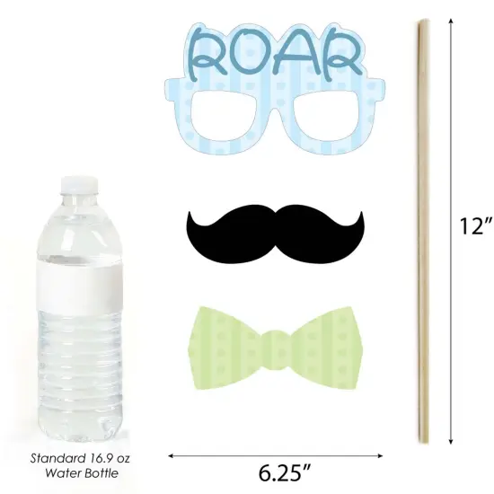 Big Dot of Happiness Baby Boy Dinosaur - Baby Shower or Birthday Party Photo Booth Props Kit - 20 Count {6}