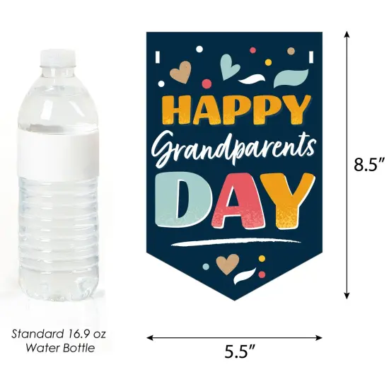 Big Dot of Happiness Happy Grandparents Day - Grandma & Grandpa Party Bunting Banner - Party Decorations - Happy Grandparents Day {3}
