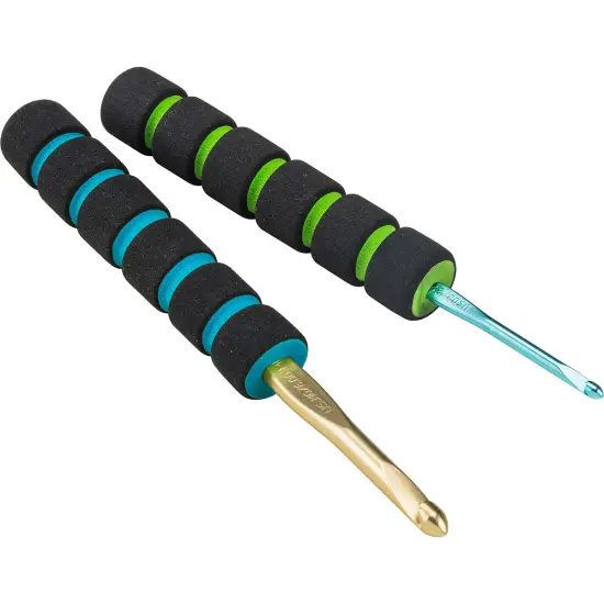 Susan Bates Crochet Hook Cushion Grips 3.75"-2/Pkg {3}