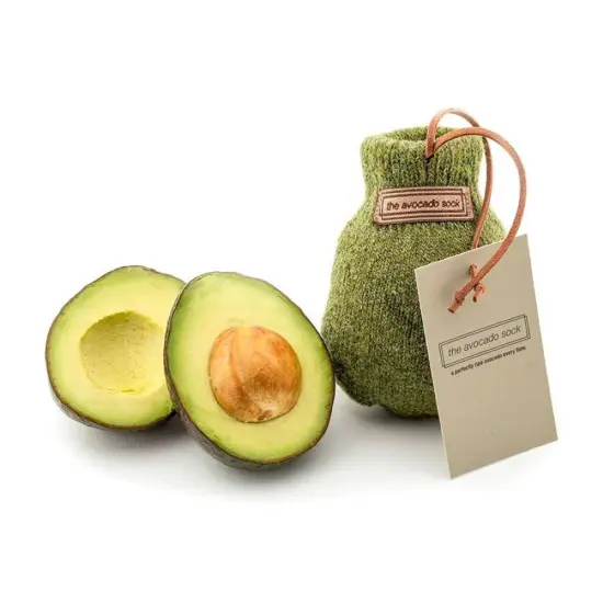 Blue Heron Avocado Sock Perfectly Ripen Natural Wool Green Holds 1 {3}