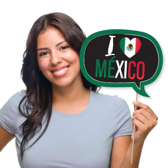 Big Dot of Happiness Viva Mexico - Mexican Independence Day Party Photo Booth Props Kit - 20 Count {4}
