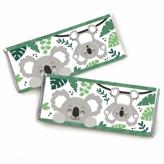Big Dot of Happiness Koala Cutie - Candy Bar Wrapper Bear Birthday Party and Baby Shower Favors - Set of 24 {1}