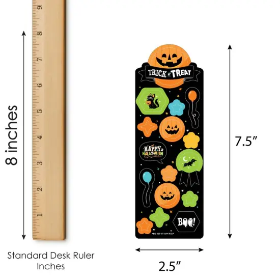 Big Dot of Happiness Jack-O'-Lantern Halloween - Kids Halloween Party Favor Kids Stickers - 16 Sheets - 256 Stickers {6}