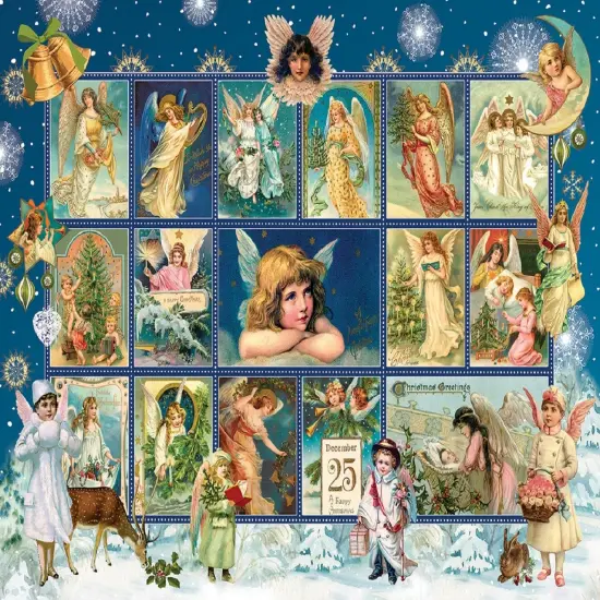 Sunsout Christmas Snow Angels 300 pc Christmas Jigsaw Puzzle 55966 {1}