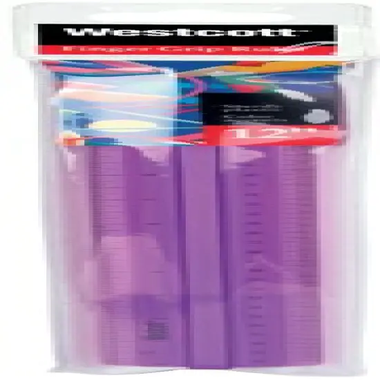 Westcott Finger Grip Ruler 12"-Assorted Colors {1}