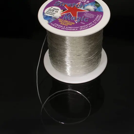 Stretch Magic Bead & Jewelry Cord .7mmX100m-Clear {6}
