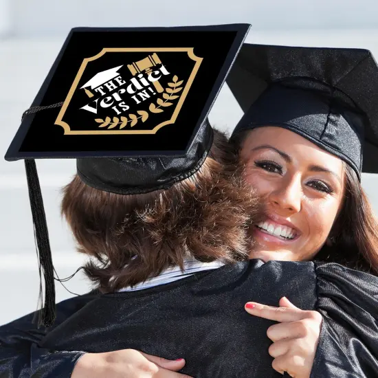 Big Dot of Happiness Law School Grad - Future Lawyer Graduation Cap Decorations Kit - Grad Cap Cover {3}