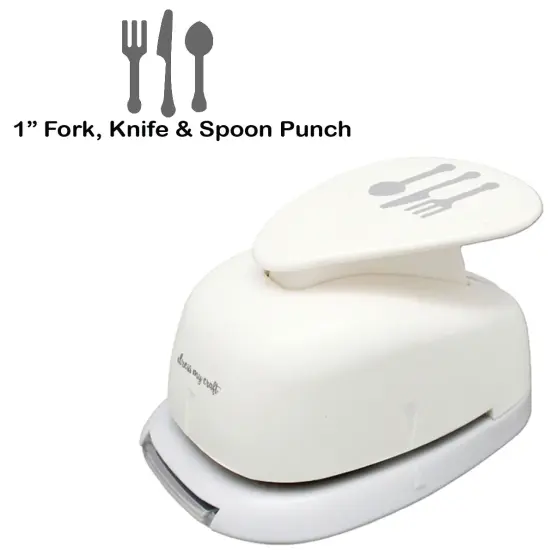 Dress My Craft Paper Punch-1" Fork, Knife & Spoon {1}
