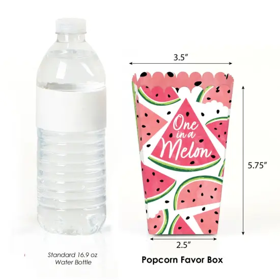Big Dot of Happiness Sweet Watermelon - Fruit Party Favor Popcorn Treat Boxes - Set of 12 {3}