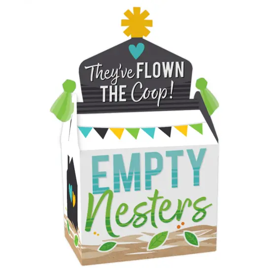 Big Dot of Happiness Empty Nesters - Treat Box Party Favors - Empty Nest Party Goodie Gable Boxes - Set of 12 {1}