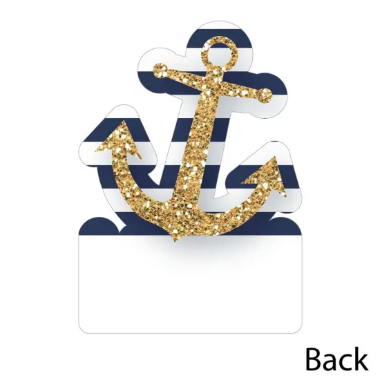 Big Dot of Happiness Last Sail Before the Veil - Shaped Thank You Cards - Nautical Bachelorette & Bridal Thank You Cards with Envelopes - Set of 12 {6}