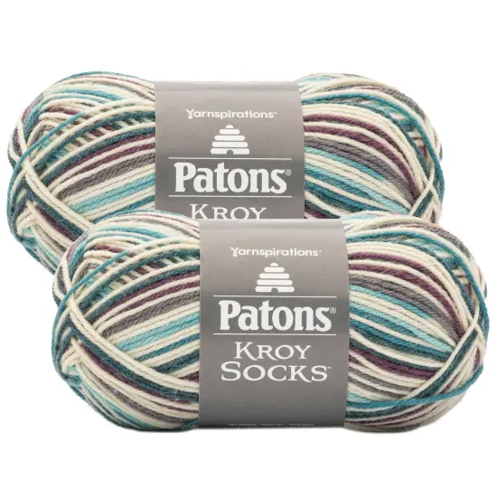 (Pack of 2) Patons Kroy Socks Yarn-Northern Lights {1}
