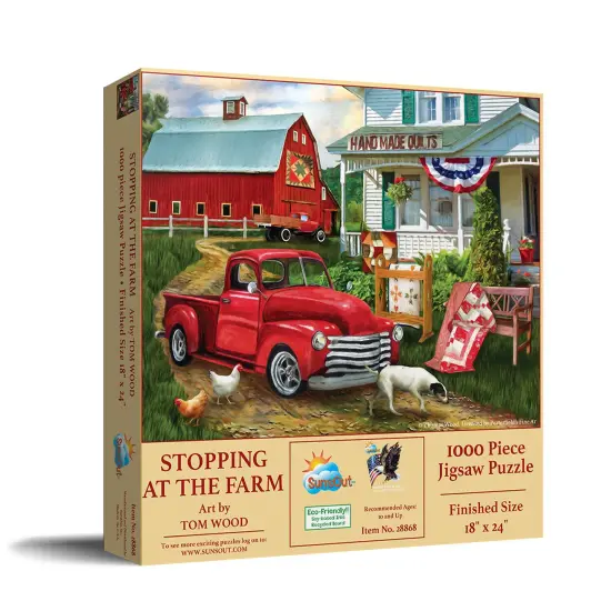 Sunsout Stopping at the Farm 500 pc Jigsaw Puzzle 28868 {3}