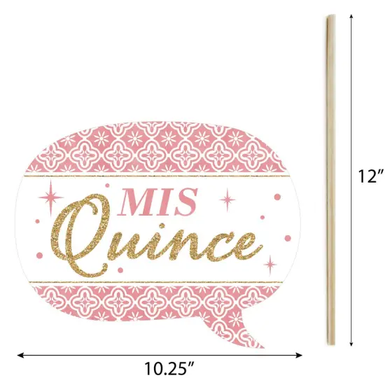 Big Dot of Happiness Mis Quince Anos - Quinceanera Sweet 15 Birthday Party Photo Booth Props Kit - 20 Count {7}