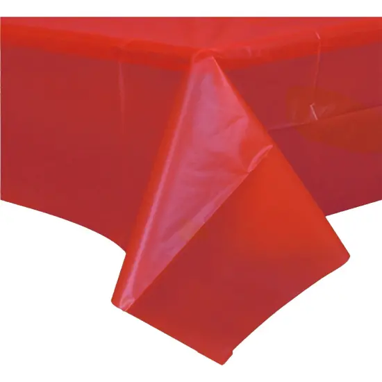 Red Birthday Halloween Party Decoration Plastic Table Cloth Cover {1}