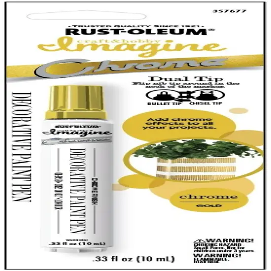 Rust-Oleum Imagine Chrome Marker-Gold {1}