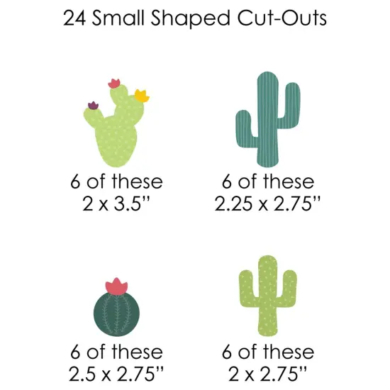 Big Dot of Happiness Prickly Cactus Party - Fiesta Party DIY Decorations - Clothespin Garland Banner - 44 Pieces {7}