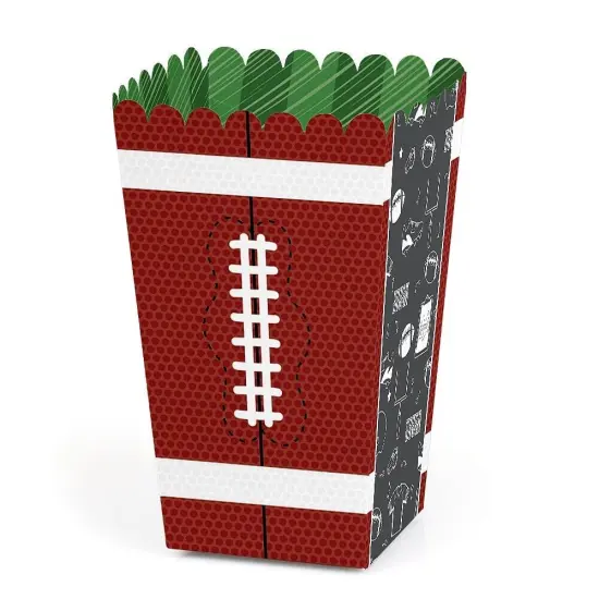 Big Dot of Happiness End Zone - Football - Baby Shower or Birthday Party Favor Popcorn Treat Boxes - Set of 12 {1}