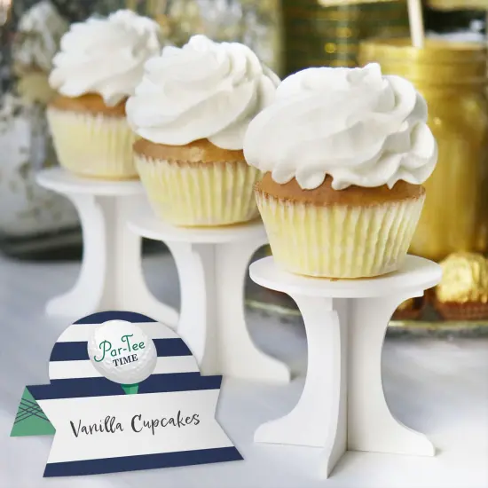 Big Dot of Happiness Par-Tee Time - Golf - Birthday or Retirement Party Tent Buffet Card - Table Setting Name Place Cards - Set of 24 {6}