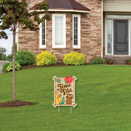 Big Dot of Happiness Tropical Luau - Outdoor Lawn Sign - Hawaiian Beach Party Yard Sign - 1 Piece {4}