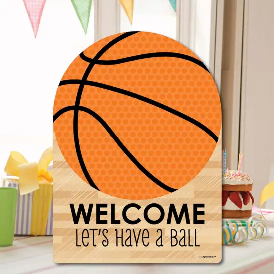 Big Dot of Happiness Nothin' but Net - Basketball - Party Decorations - Birthday Party or Baby Shower Welcome Yard Sign {7}