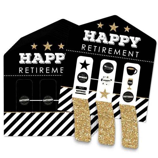 Big Dot of Happiness Happy Retirement - Retirement Party Game Pickle Cards - Pull Tabs 3-in-a-Row - Set of 12 {1}