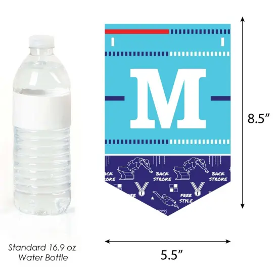 Big Dot of Happiness Making Waves - Swim Team - Swimming Party Bunting Banner - Party Decorations - Making Waves {4}