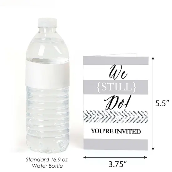 Big Dot of Happiness We Still Do - Wedding Anniversary - Fill In Wedding Anniversary Party Invitations (8 count) {4}
