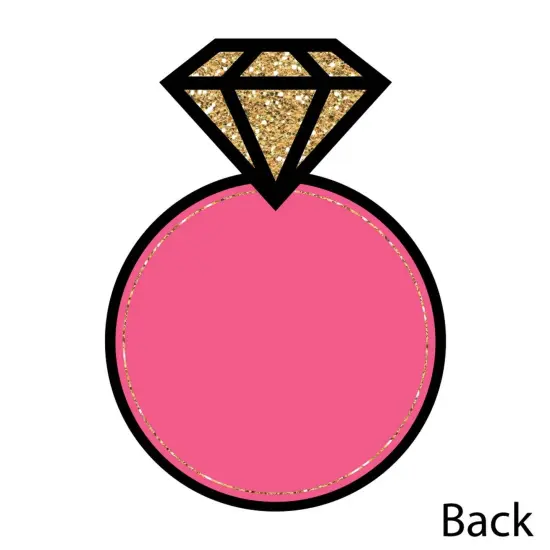 Big Dot of Happiness Girls Night Out - Shaped Thank You Cards - Bachelorette Party Thank You Note Cards with Envelopes - Set of 12 {6}